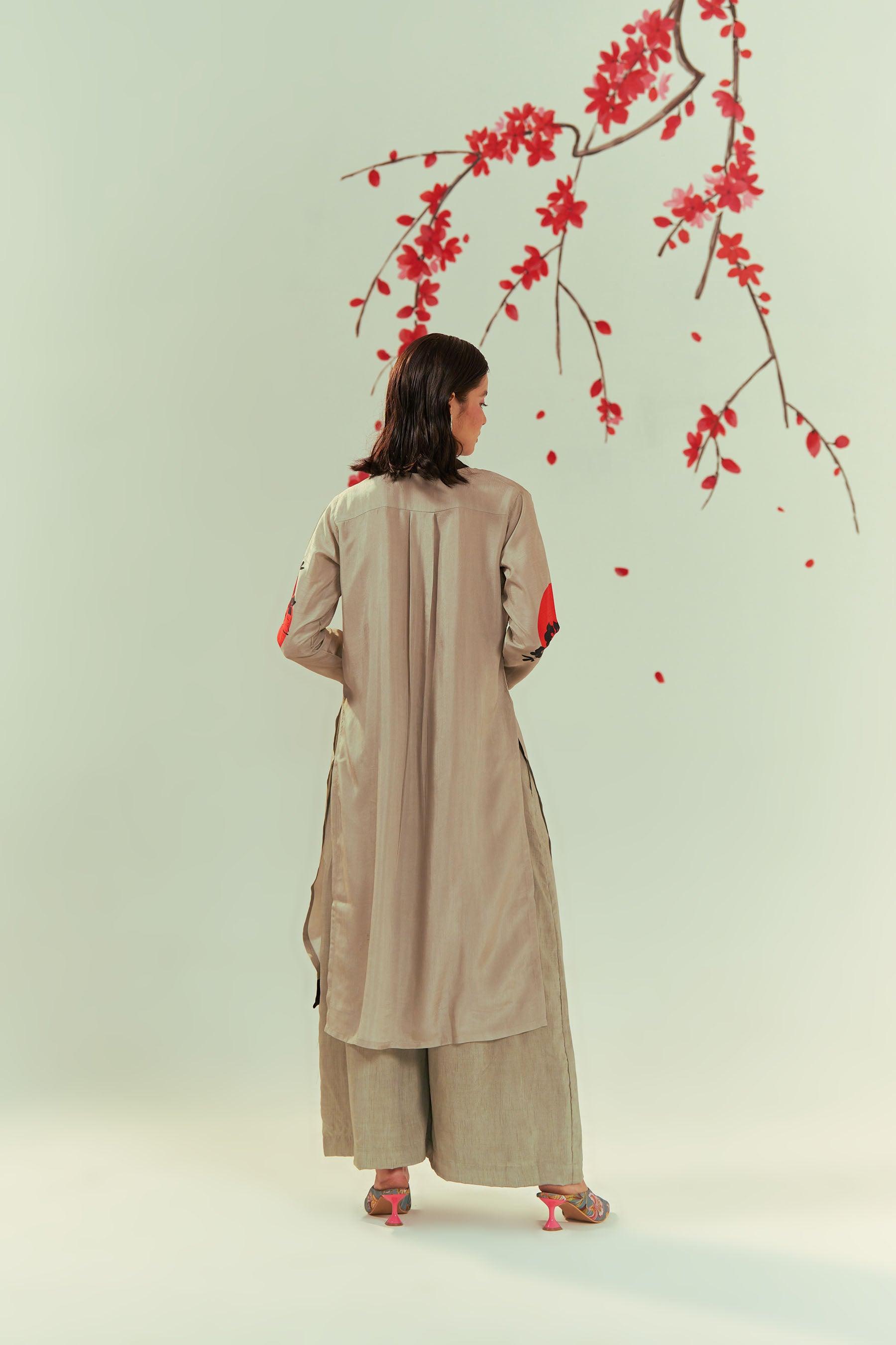 Thumbnail preview #2 for Yugen Bloom Tunic Top And Pants Co-ord Set