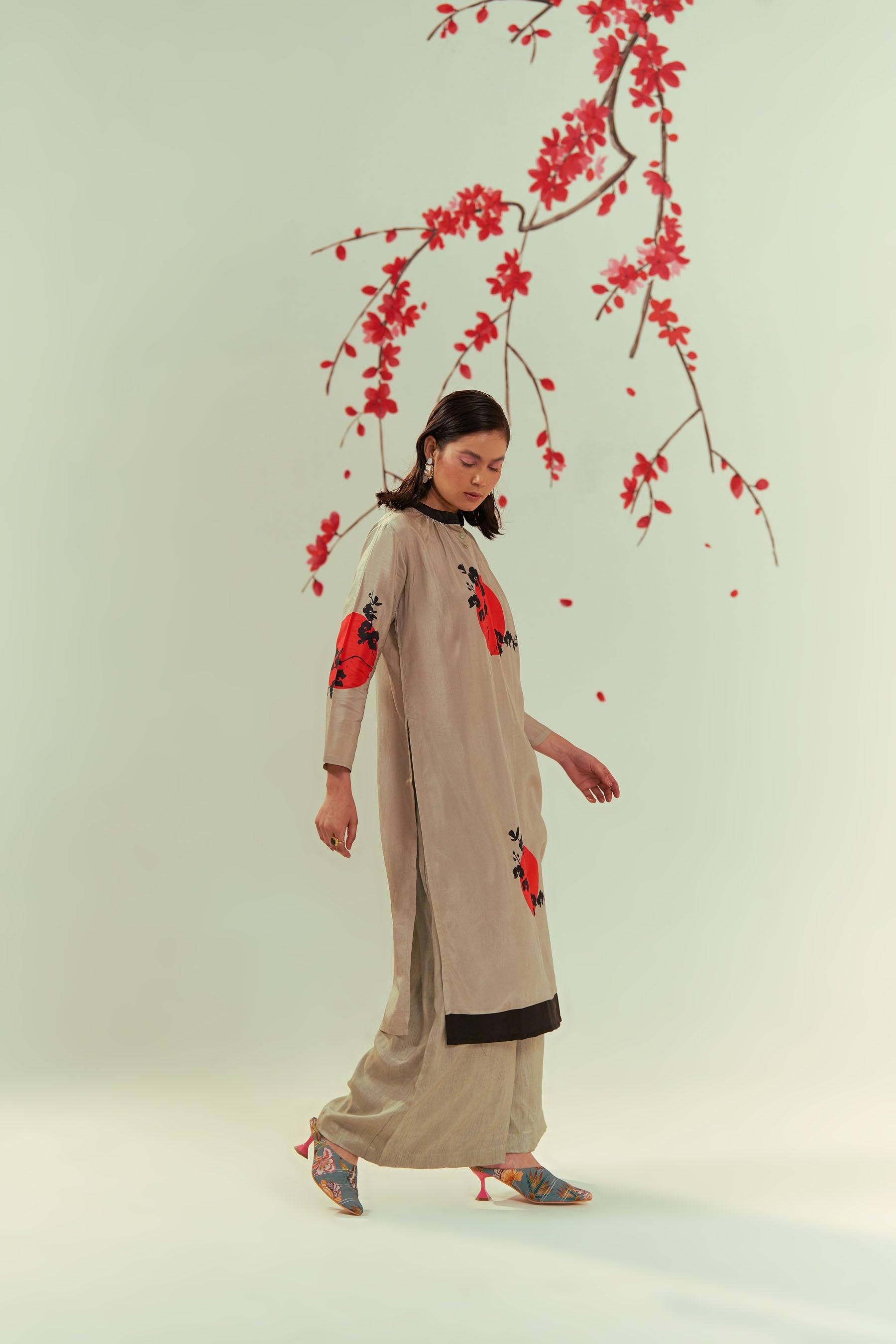 Thumbnail preview #3 for Yugen Bloom Tunic Top And Pants Co-ord Set