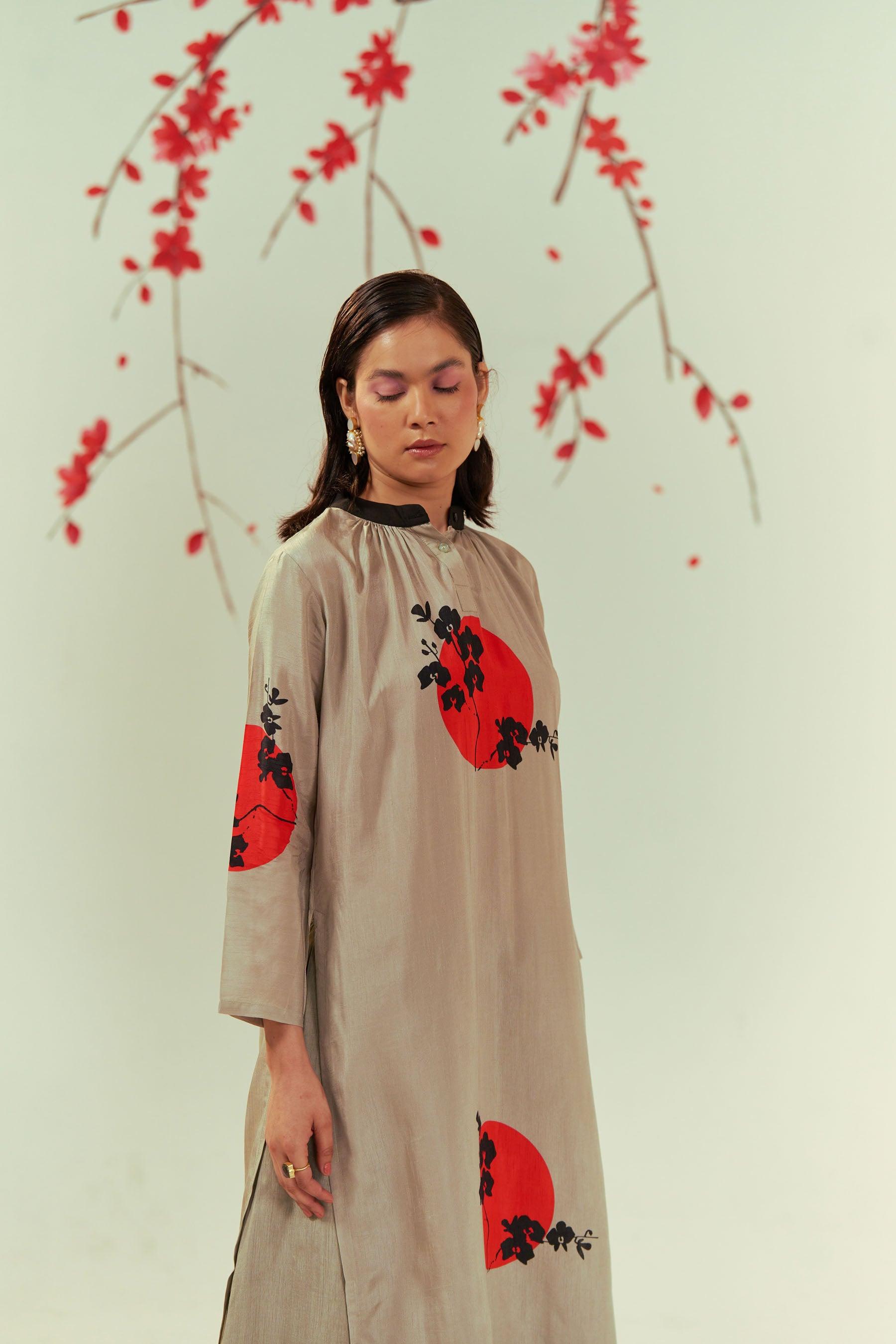 Thumbnail preview #1 for Yugen Bloom Tunic Top And Pants Co-ord Set